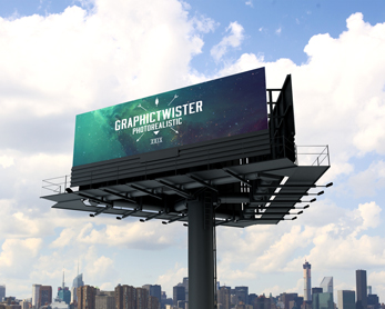 Triple Billboard Mockup