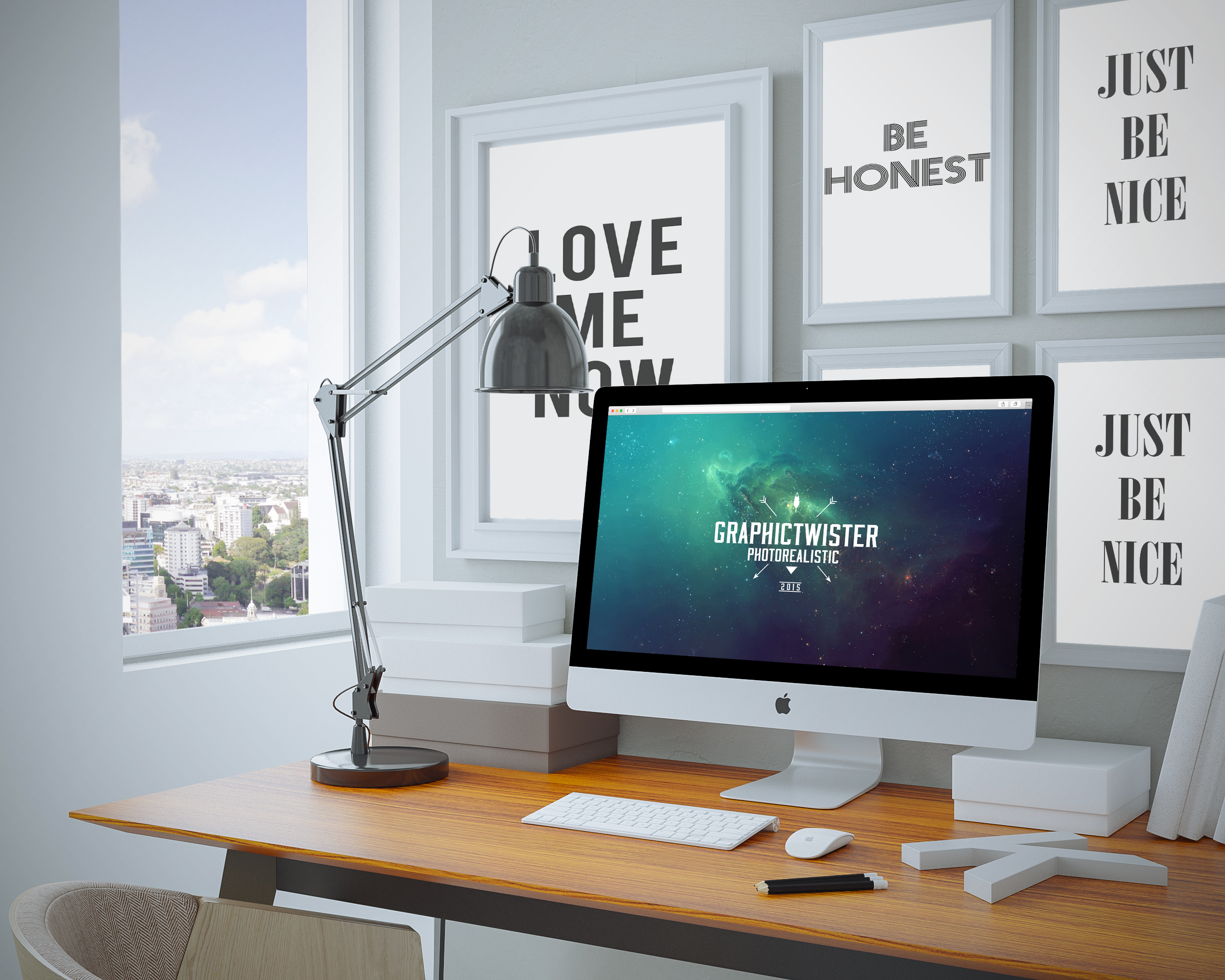 Download Home Workspace mockup