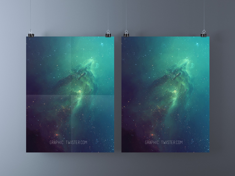 Download Double Poster Mockup