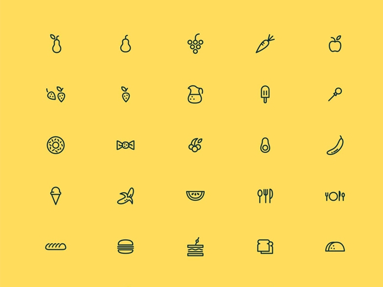 65-foodie-icons-large